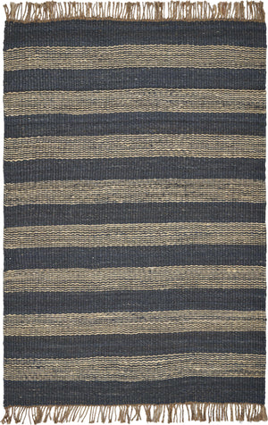 3'3" x 5'3" Jute Navy Area Rug