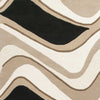 3'3" x 5'3" Wool Black-Beige Area Rug