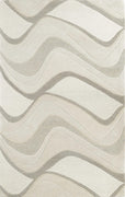 3'3" x 5'3" Wool Ivory Area Rug