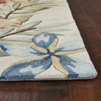 3'3" x 5'3" Polyester Ivory Area Rug