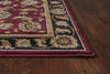 5'3" x 7'7" Polypropelene Red-Black Area Rug