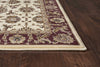 5'3" x 7'7" Polypropelene Ivory-Red Area Rug