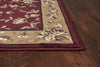 5'3" x 7'7" Polypropelene Red-Beige Area Rug