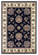 5'3" x 7'7" Polypropelene Black-Ivory Area Rug