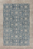 5'3" x 7'7" Polypropelene Teal Area Rug