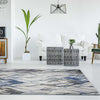 5'3" x 7'7" Polypropelene Grey-Navy Area Rug