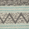 3'3" x 5'3" Polyester Turquoise Area Rug