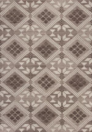 5'3" x 7'7" Polypropelene Taupe Area Rug