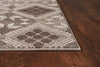 5'3" x 7'7" Polypropelene Taupe Area Rug