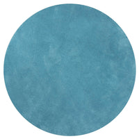6' Round Polyester Highlighter Blue Area Rug
