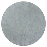 6' Round Polyester Blue Heather Area Rug