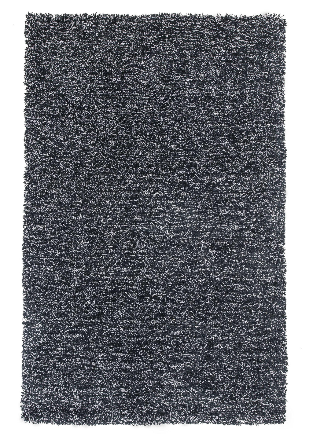 5' x 7' Polyester Black Heather Area Rug