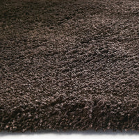 5' x 7' Polyester Espresso Area Rug