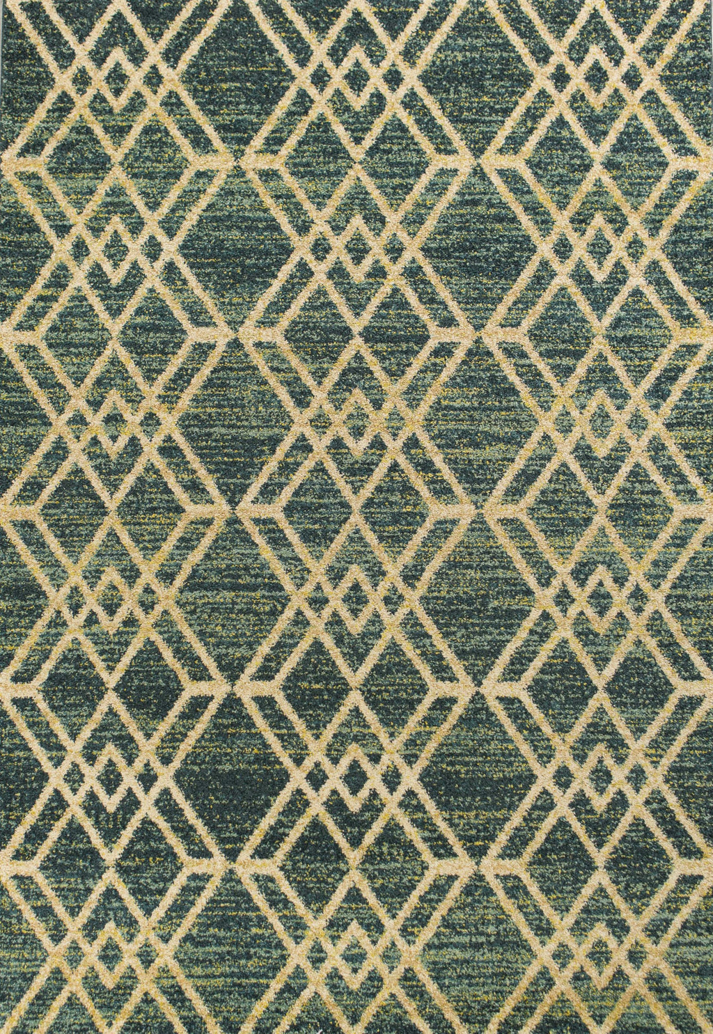 5'3" x 7'7" Polypropelene Teal Area Rug