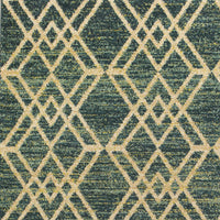 5'3" x 7'7" Polypropelene Teal Area Rug