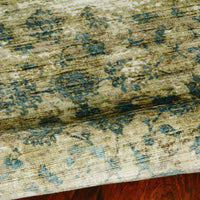 3'3" x 5'3" Viscose Sand-Blue Area Rug