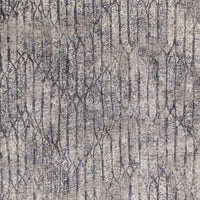 5'3" x 7'7" Viscose Grey Blue Area Rug