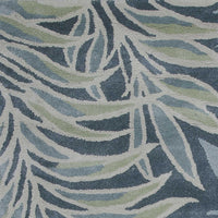 3'3" x 5'3" Wool & Viscose Blend Blue Area Rug