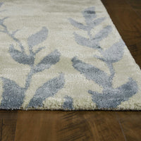 3'3" x 5'3" Wool & Viscose Blend Ivory Area Rug