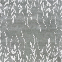 3'3" x 5'3" Wool & Viscose Blend Silver Area Rug