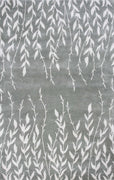 3'3" x 5'3" Wool & Viscose Blend Silver Area Rug