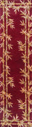 2'6" x 10' Runner Wool Red Area Rug