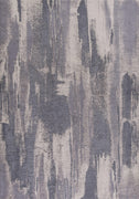 6'7" x 9'6" Polyester Grey Area Rug