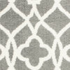 5'3" x 7'7" Microfiber Grey-Ivory Area Rug