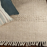 5' x 8' Wool Natural Area Rug