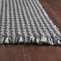 5' x 8' Wool Grey Area Rug