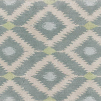 2'6" x 8' Runner Wool & Viscose Blend Blue Area Rug