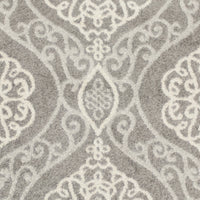 23" x 45" UV-treated Polypropelene Silver Area Rug