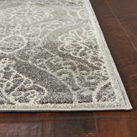 23" x 45" UV-treated Polypropelene Silver Area Rug