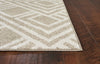 23" x 45" UV-treated Polypropelene Beige Area Rug