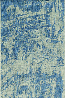 2'7' x 3'11' UV-treated Polypropelene Grey-Denim Area Rug