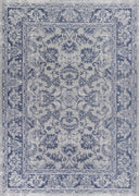 20" x 31" Polyester Slate Blue Area Rug