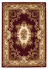 20" x 31" Polypropelene Red-Ivory Area Rug