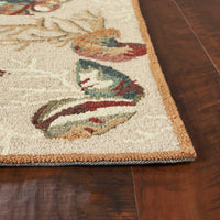 20" x 30" Polyester Beige Area Rug
