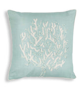 18" x 18" Cotton Aqua Pillow