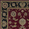 2'3" x 3'3" Polypropelene Red-Black Area Rug