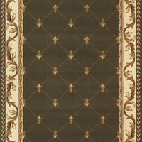 2'3" x 3'3" Polypropelene Green Area Rug