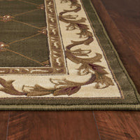 2'3" x 3'3" Polypropelene Green Area Rug