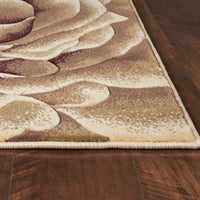 2'3" x 3'3" Polypropelene Ivory Area Rug