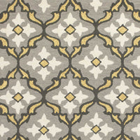 2' x 3' UV-treated Polypropelene Grey-Gold Area Rug