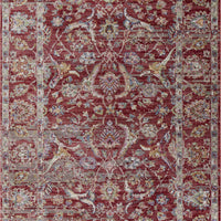 2' x 3'3" Polyester Red Area Rug
