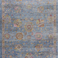 2' x 3'3" Polyester Blue Area Rug
