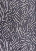 26" x 45" Polyester Charcoal Area Rug