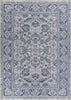 26" x 45" Polyester Slate Blue Area Rug