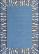 26" x 45" Polyester Denim Area Rug