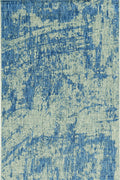 3'3" x 4'11" UV-treated Polypropelene Grey-Denim Area Rug